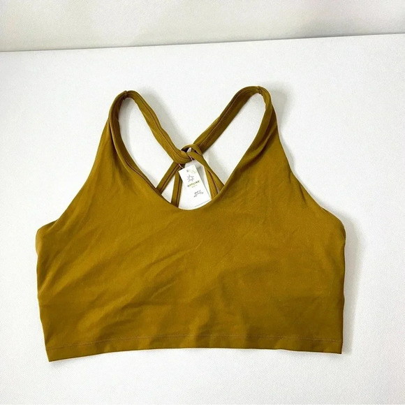 Offline By Aerie Real Me Recharge Least Support Long Line Top Size XL Brown - Picture 1 of 8